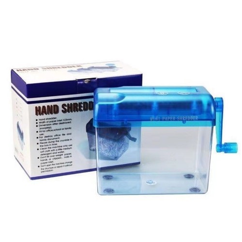 Portable hand shredder for - portable,
