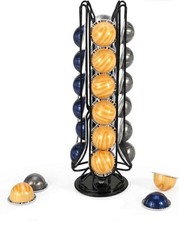 24 Nespresso Vertuoline Vertuo Rotating Coffee Capsule Pod Holder Tower Stand