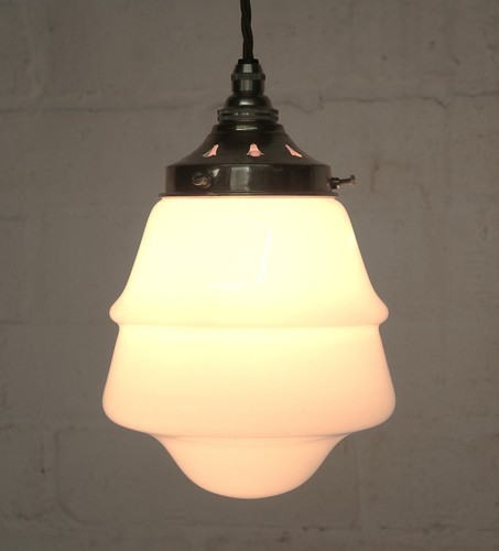 Ceiling light art deco white - light,