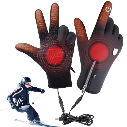 Waterproof usb heated gloves - heated,