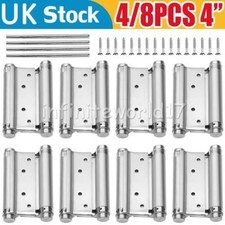 2/4Pair Double Action Sprung Hinges Swing Spring Swinging Door Gate Saloon Hinge