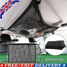 88x66cm Car Roof Ceiling Cargo Net Mesh Storage Bag Pouch For Camper Van Caravan