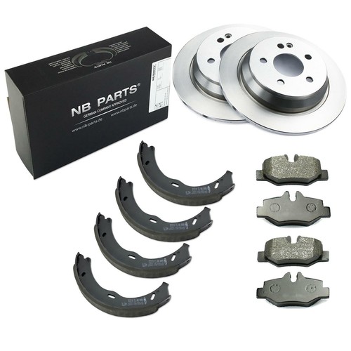 Brake discs pads rear - +,