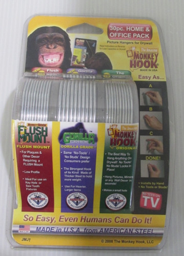 Monkey hooks wall picture - wall,