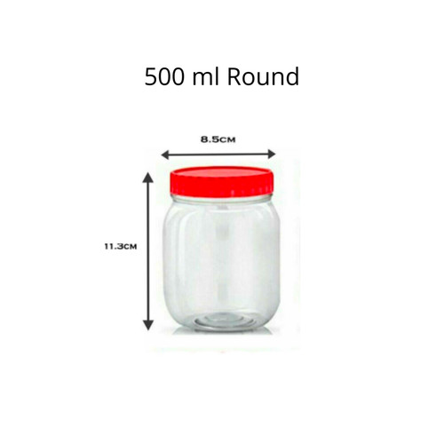 Plastic jars small large - plastic,