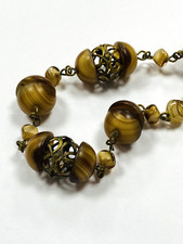 vintage Art Deco brown marbled