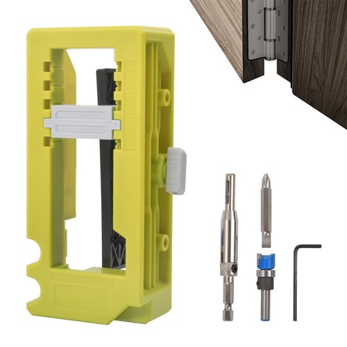 Door hinge routing jig stable - door,