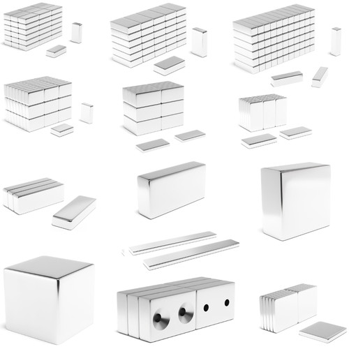 Neodymium block and - block,
