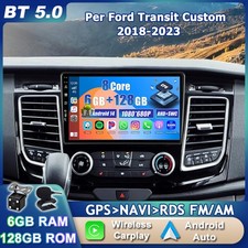 ★6+128GB★Autoradio Per Ford Transit Custom 2018-2023 Navi CarPlay Android 14 GPS