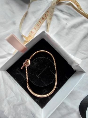 Pandora rose gold plated snake - gold,