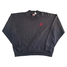 Vintage Nike Air 90s Sweatshirt Retro Pullover Black Jumper Mens Large