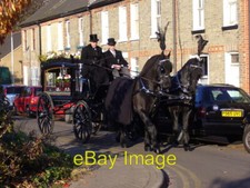 Photo 6x4 Horse drawn hearse on Abbey Walk Cambridge A horse drawn hearse c2007