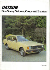 Datsun Nissan New Sunny Saloons Coupe & Estate 1.2 1.5 1981-82 Original Brochure