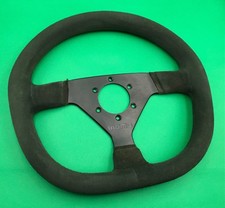 !Genuine! Yr 2007 " MOMO - MOD 88 "   320mm Black Suede Steering Wheel VGC (M41)
