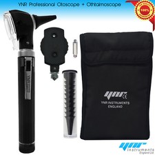YNR®Fiber Optic Otoscope Ophthalmoscope LED ENT Diagnostic Examination Kit CE UK