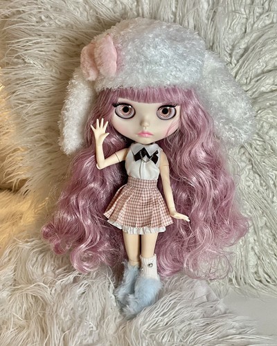 Blythe doll pink hair with - blythe,