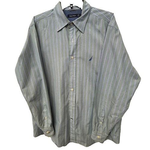 Nautica blue green stripes - nautica,