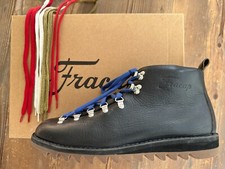 RARE MEN'S FRACAP M120 SCARPONCINO BOOTS + 5 LACES NAVY RIPPLE SOLE UK 11/EU 45