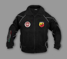 Fiat Abarth Sport Fleece Jacket Men's Motorsport Jacket Embroidered Car Emblems