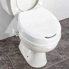Savanah Raised Toilet Seat WITH LID 4”/10Cm Heavy Duty High Elevated Raiser Aid