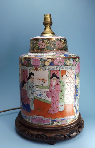 Large chinese jar - large, rose