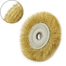 5 Inch Pure Copper Wire Wheel Brass Brush For Bench Grinder Metal Polishing/ AU