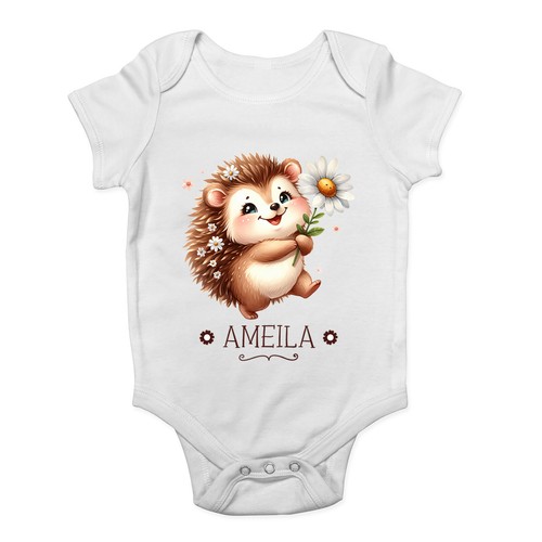 Personalised hedgehog daisy - personalised,