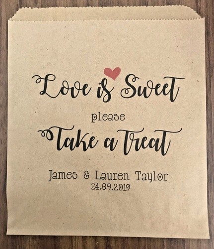 Personalised wedding sweet - personalised,