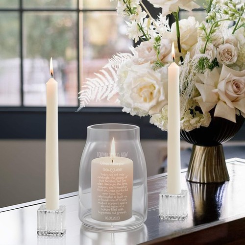Personalised unity glass vase - unity,