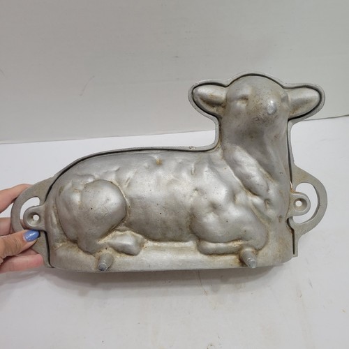 Vintage cast aluminum lamb - vintage,