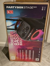JBL PartyBox Stage 320 - Portable Bluetooth Party Speaker with Lights – Black
