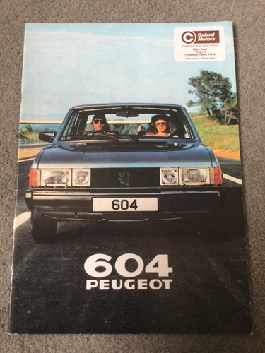 Peugeot 604 brochure - peugeot, dated
