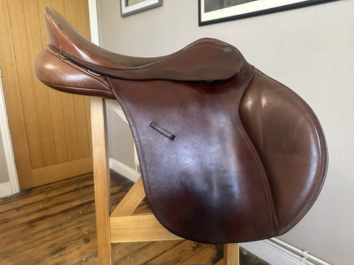 Bates jumping saddle - jumping, brown