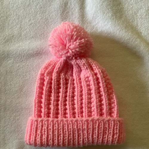 New hand knitted bobble - knitted,
