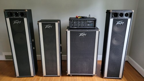 Vintage peavey system setup - system,