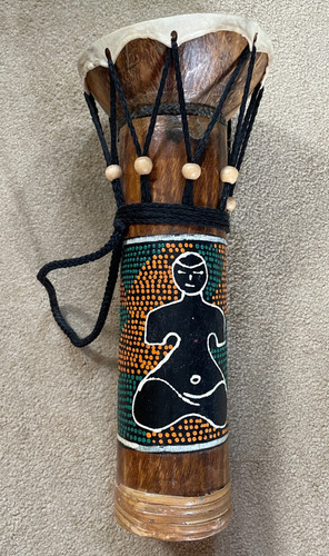 West african djembe drum goat - west,