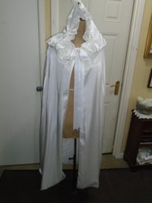 Cinderella white satin  cape