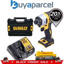 DeWalt DCF887E1T 18V XR Brushless Impact Driver 3 Speed - 1 x POWERSTACK Battery