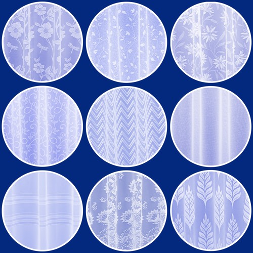 Straight base net curtains - straight,