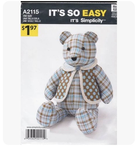 Simplicity a2115 memory bear - a2115,