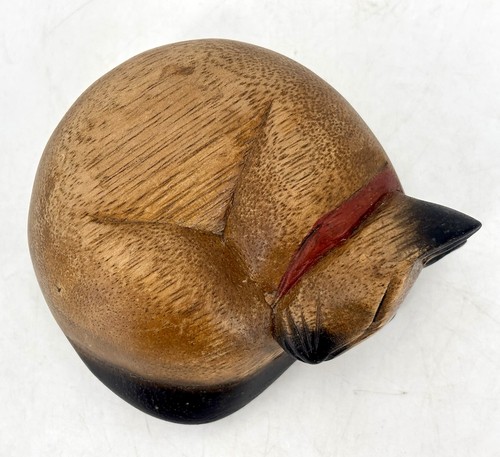 Vintage small wooden sleeping - wooden,