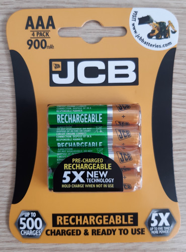 Jcb aaa 900mah rechargeable - aaa,