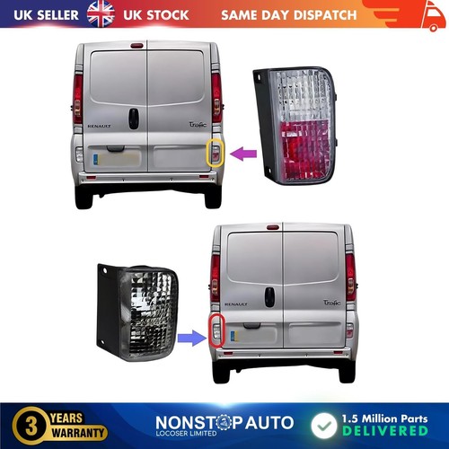 Rear reverse fog light - light, pair