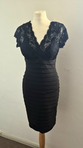 Betsy adam black lace cocktail - adam,