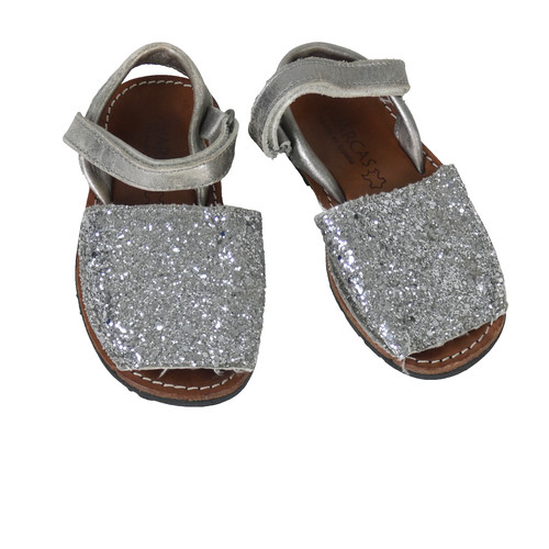 Avarca leather sandals silver - avarca,