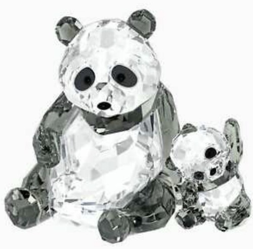Swarovski panda mother with - swarovski,
