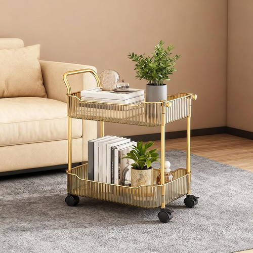 Storage trolley wheels - on,