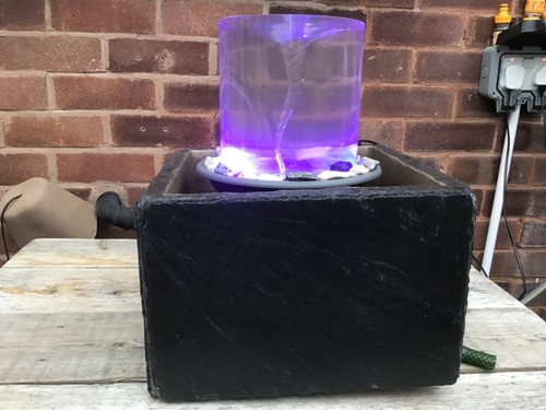 Hand made water - feature, stands