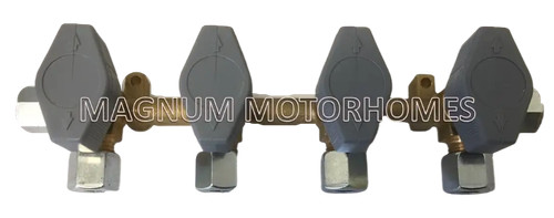 8mm way gas manifold - (5/16"),