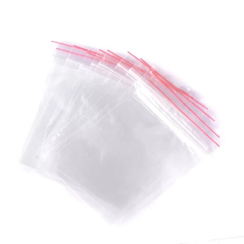 100 small clear - 100, resealable